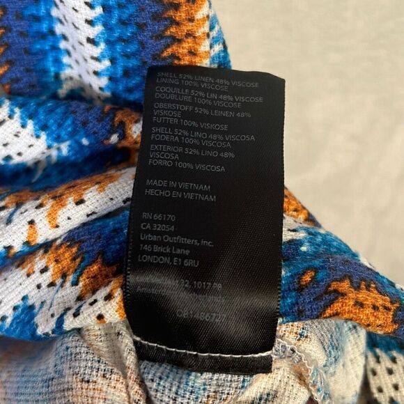 BDG Dylan Linen Souvenir Button-Down Shirt-NWT- Women Large - Picture 5 of 7